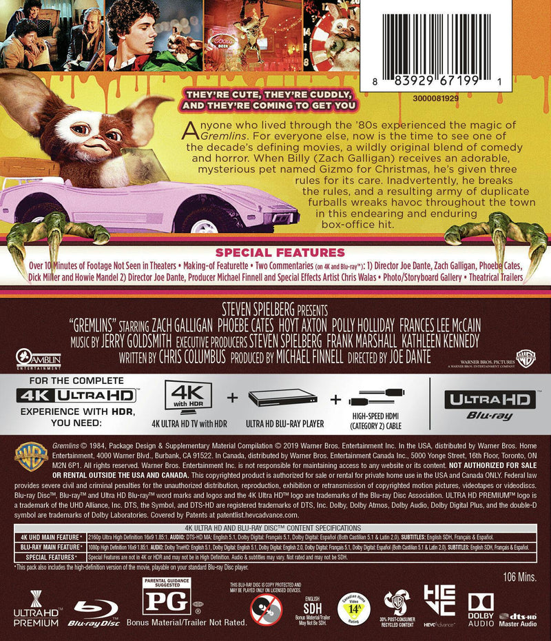 Gremlins (4K Ultra HD + Blu-ray) [UHD]