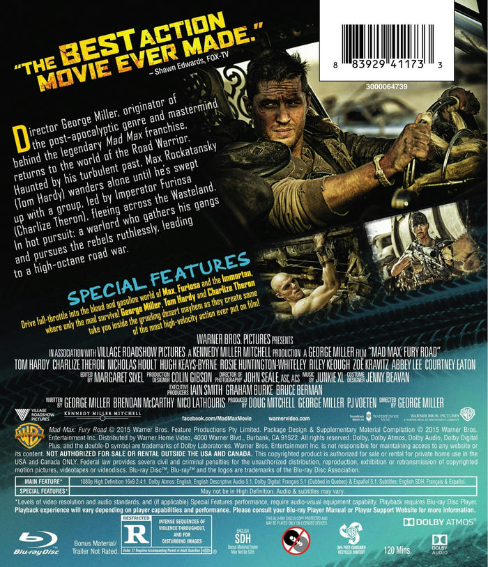 Mad Max: Fury Road [Blu-ray]