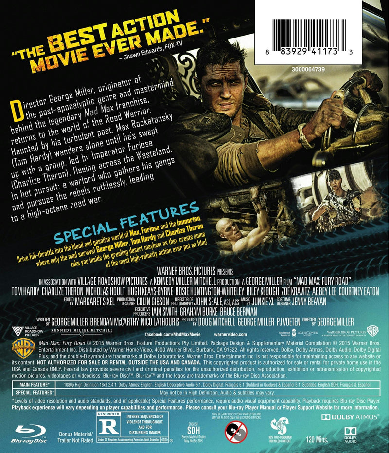 Mad Max: Fury Road [Blu-ray]