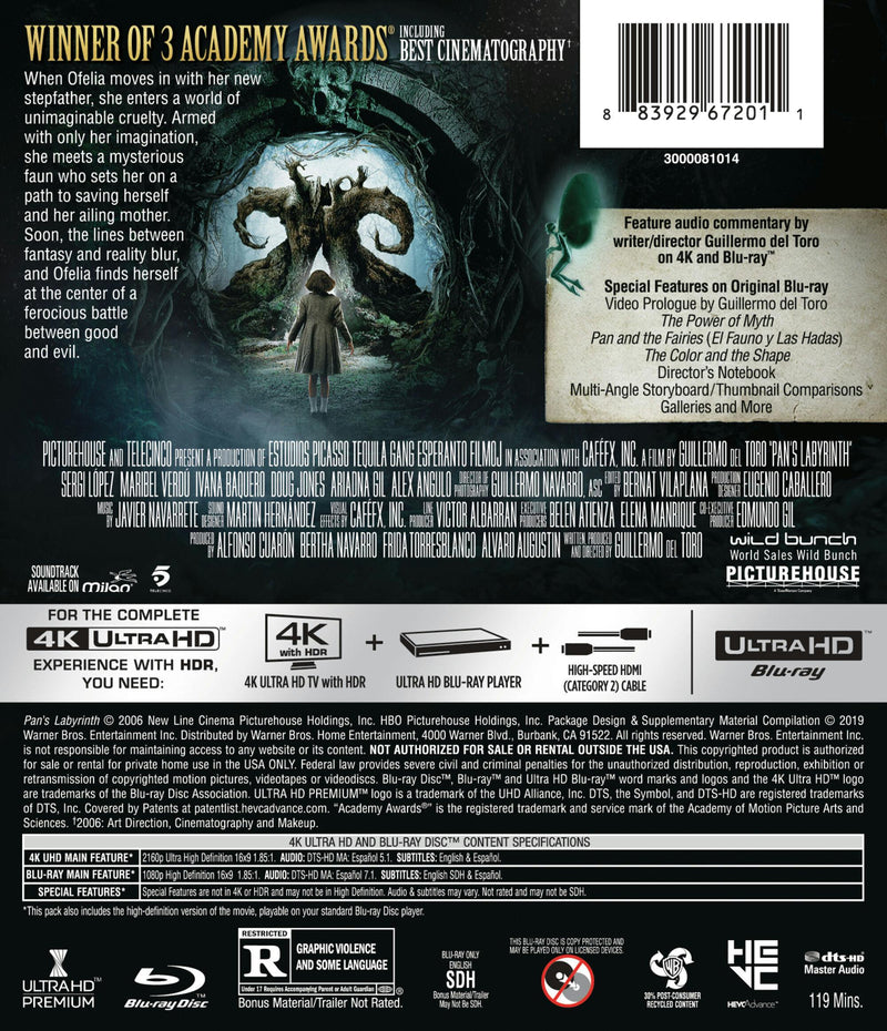 Pan's Labyrinth (4K Ultra HD + Blu-ray) [UHD]