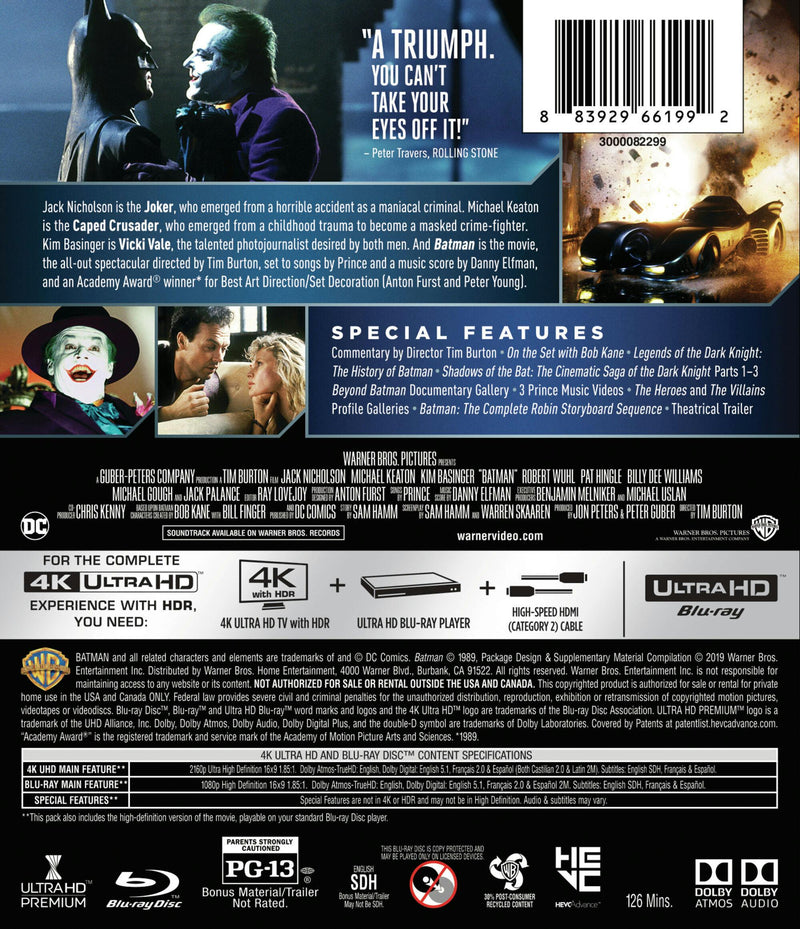 Batman (4K Ultra HD + Blu-ray) [UHD]