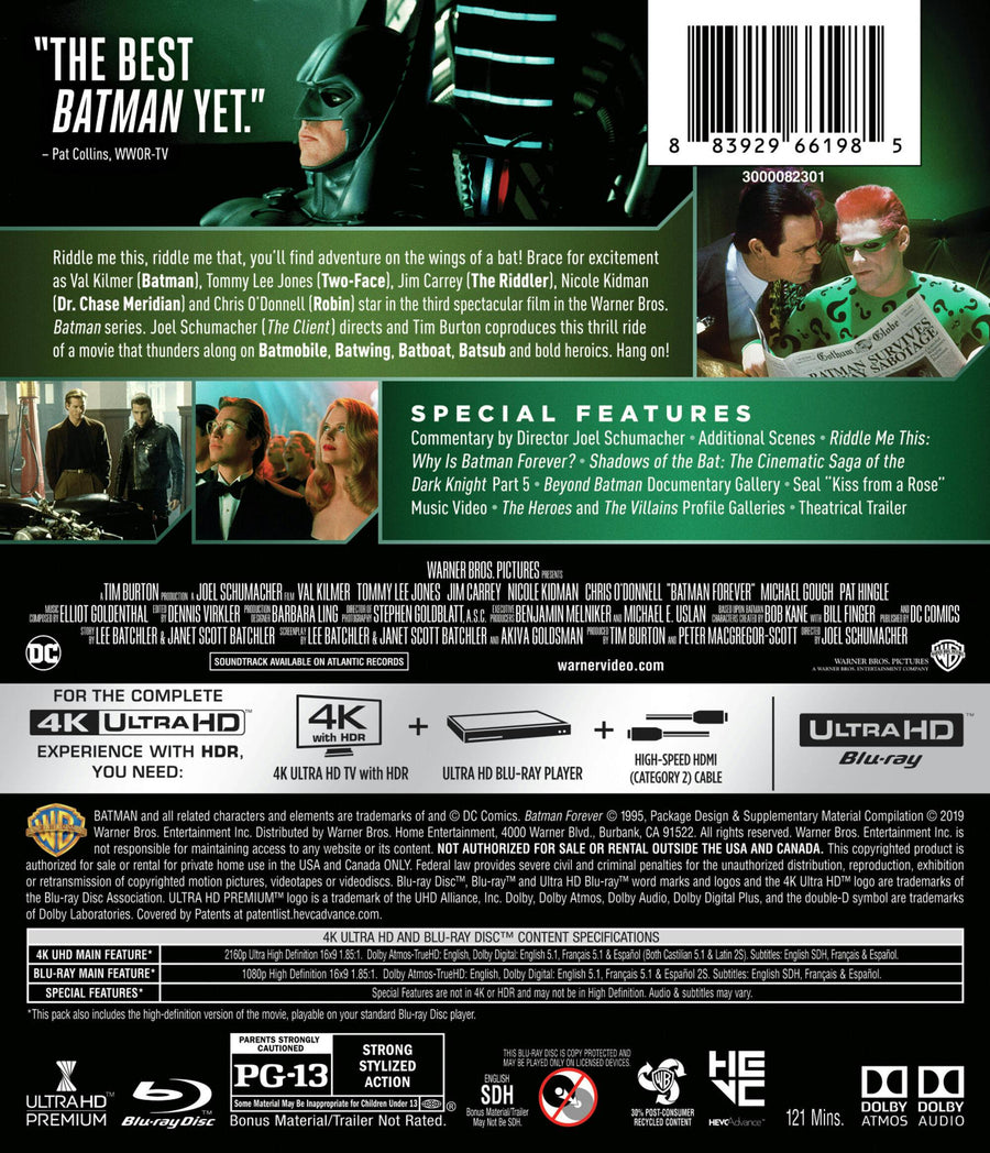 Batman Forever (4K Ultra HD + Blu-ray) [UHD]