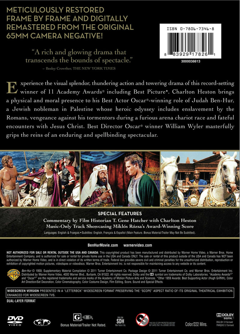 Ben-Hur (50th Anniversary Edition) [DVD]