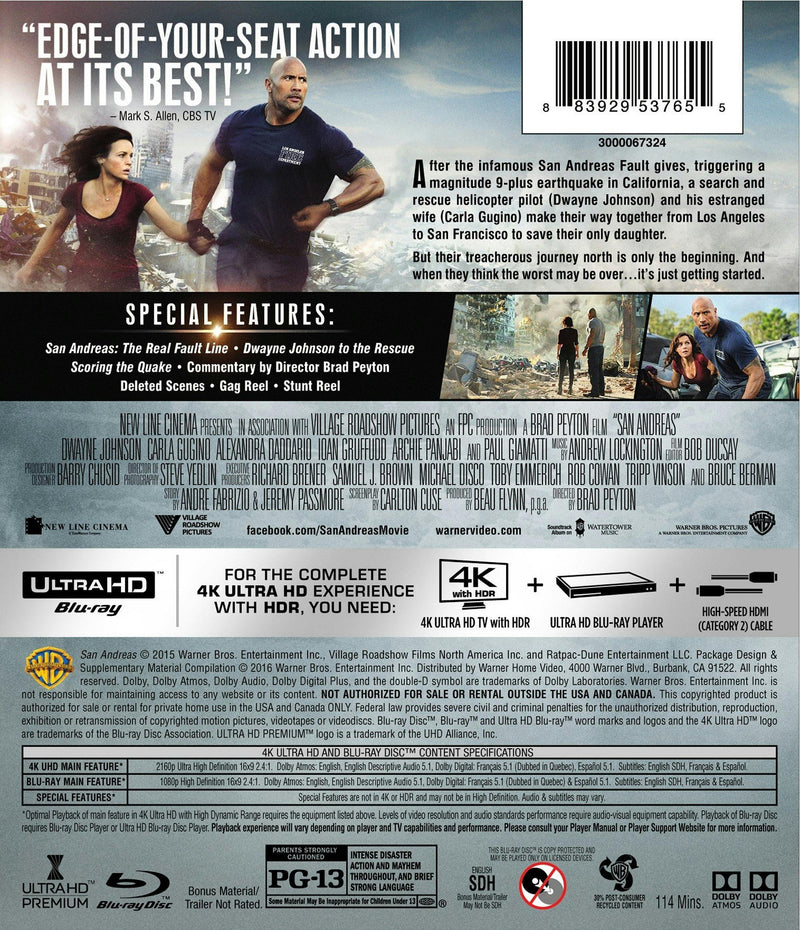 San Andreas (4K Ultra HD + Blu-ray) [UHD]