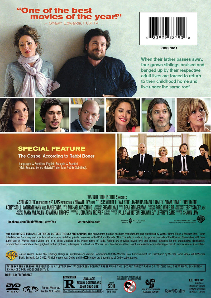 This is Where I Leave You [DVD]