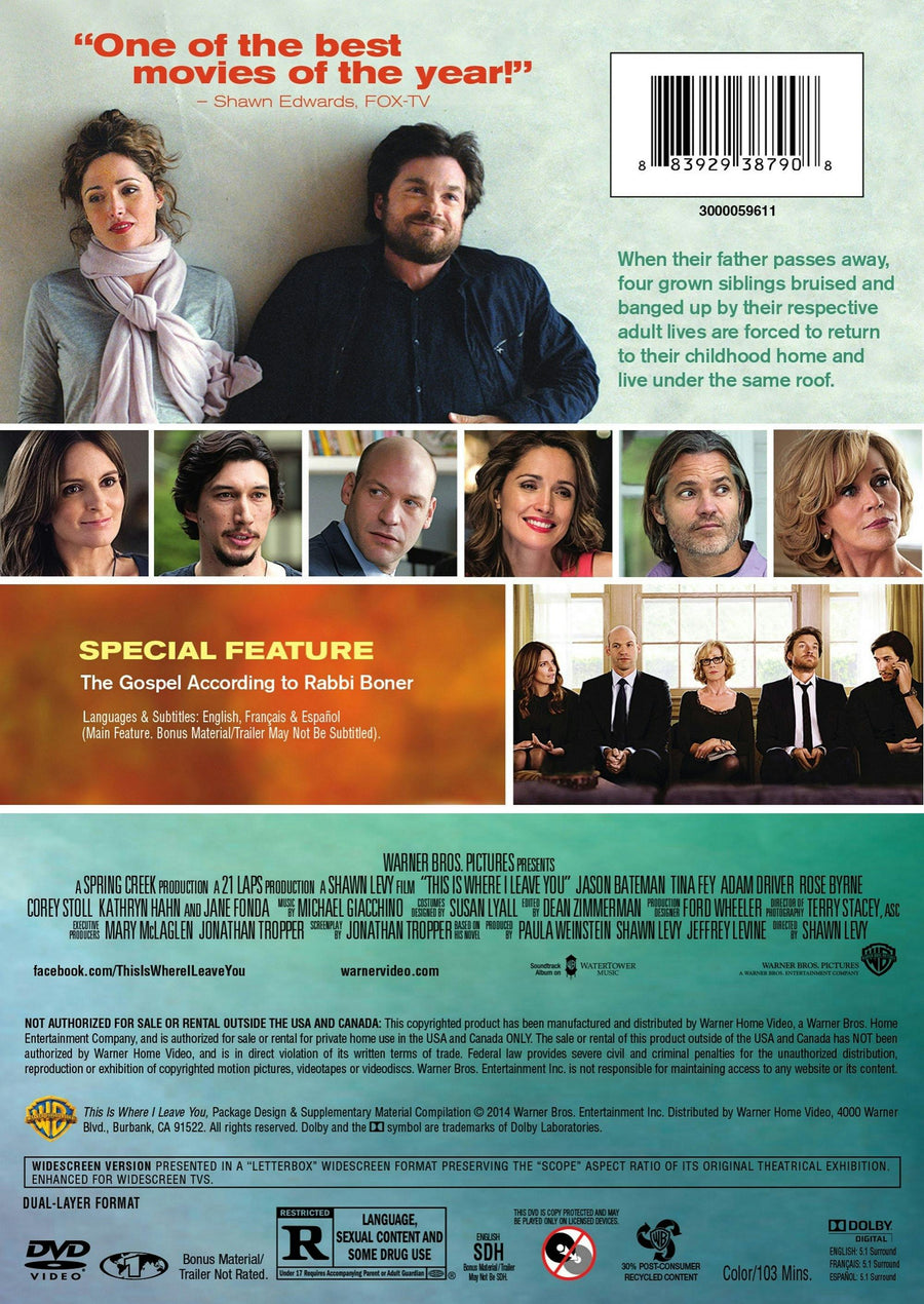 This is Where I Leave You [DVD]