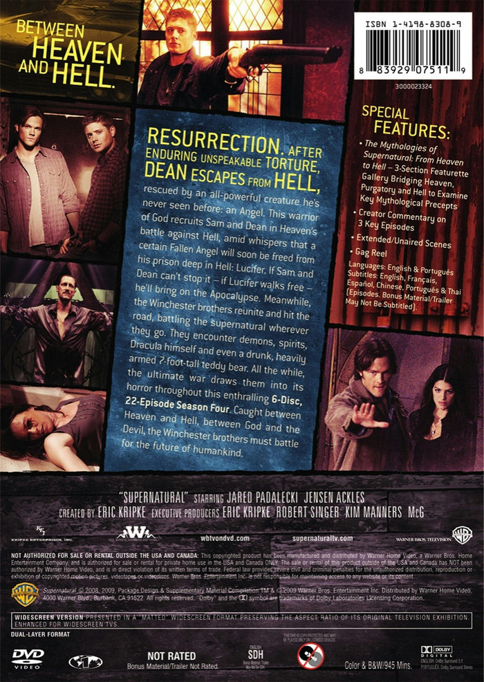 Supernatural: The Complete Fourth Season (Box Set) [DVD]