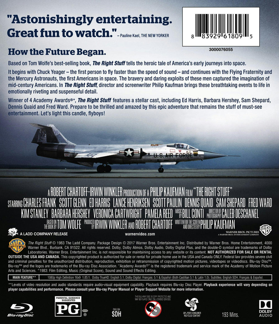 The Right Stuff (Blu-ray New Box Art) [Blu-ray]