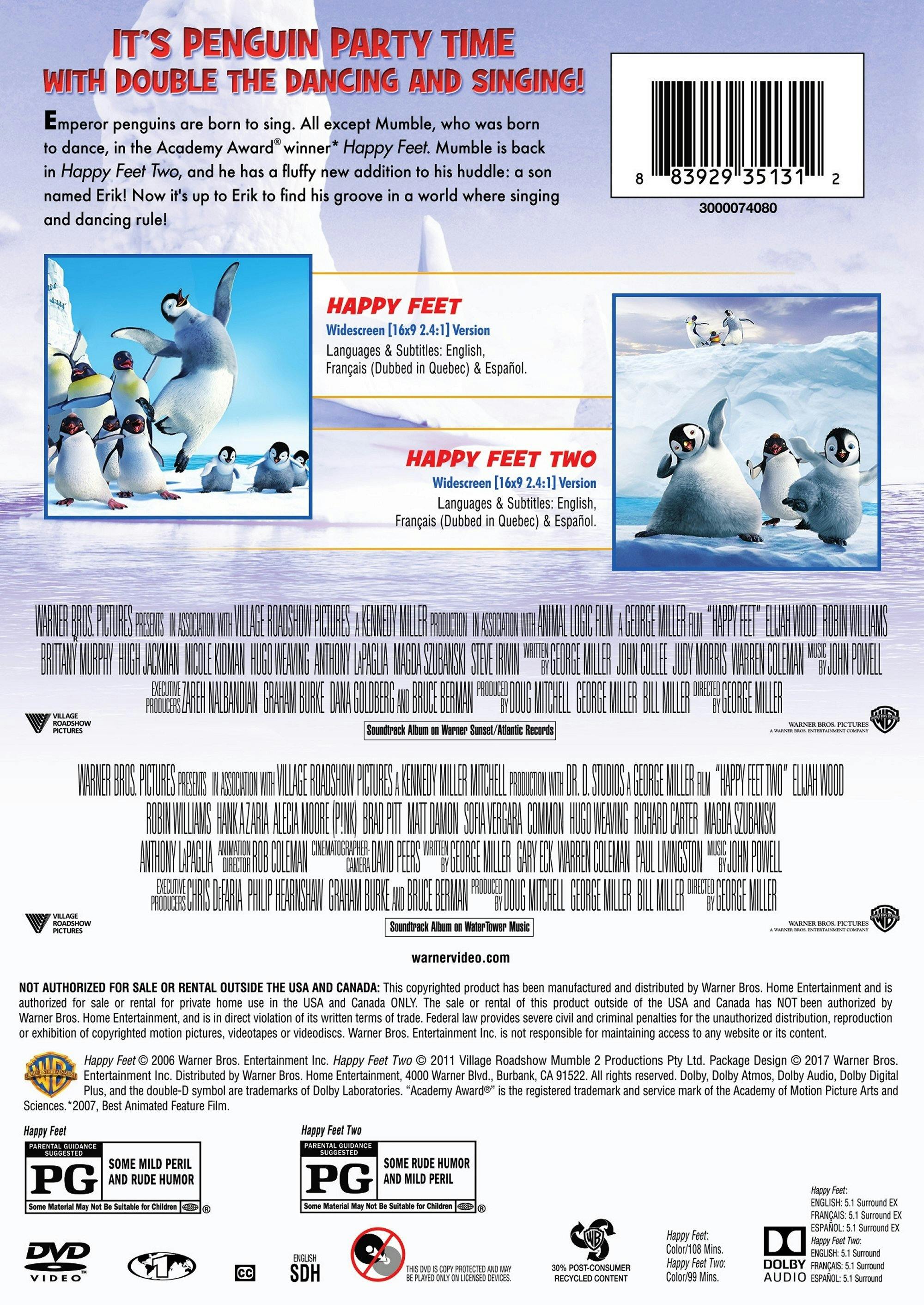Happy Feet / Happy Feet 2 [DVD] – GRUV Entertainment