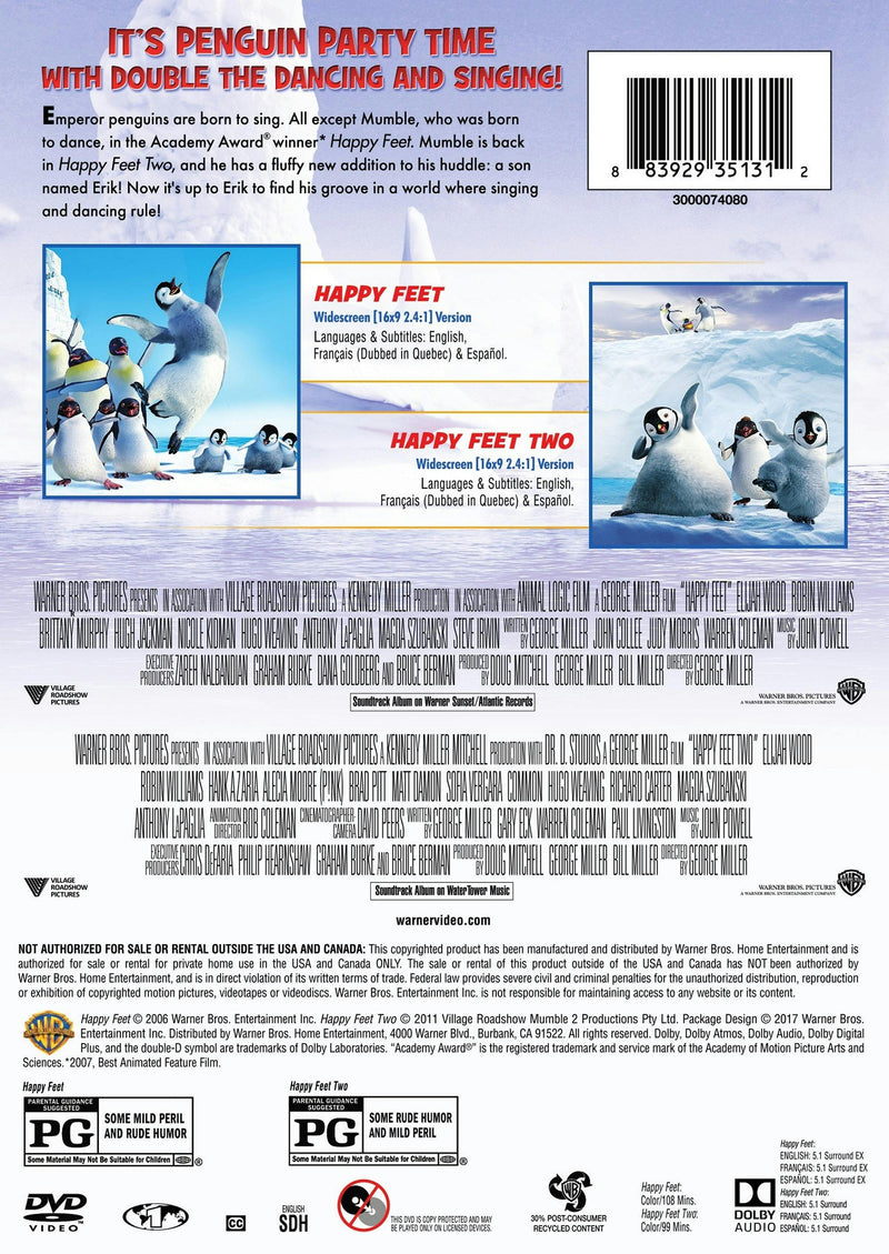 Happy Feet 1 & 2 (DVD Double Feature) [DVD]