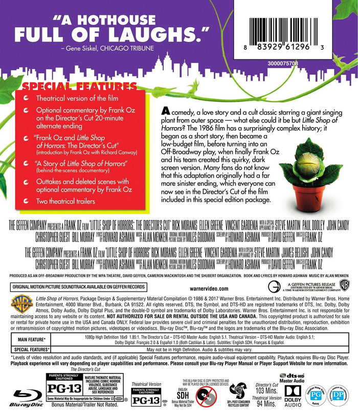 Little Shop of Horrors (Blu-ray Director's Cut) [Blu-ray]