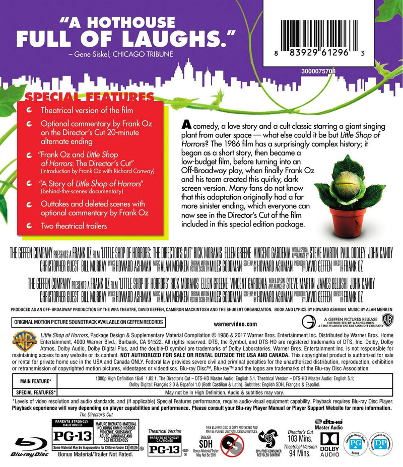 Little Shop of Horrors (Blu-ray Director's Cut) [Blu-ray]