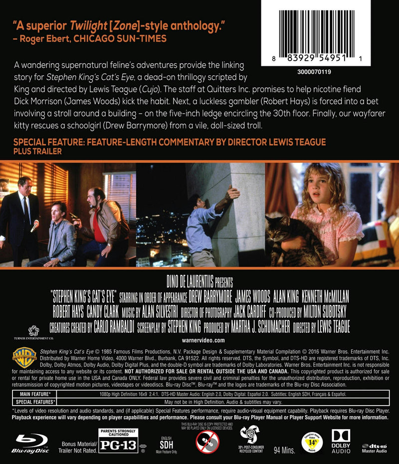 Cat's Eye [Blu-ray]