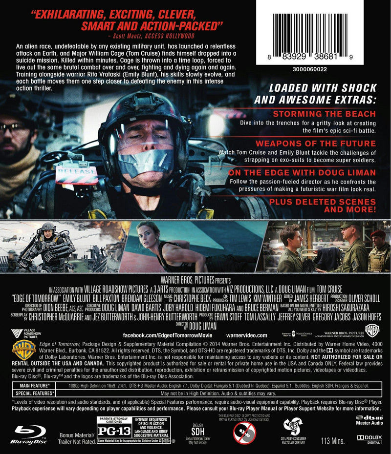 Edge of Tomorrow [Blu-ray]