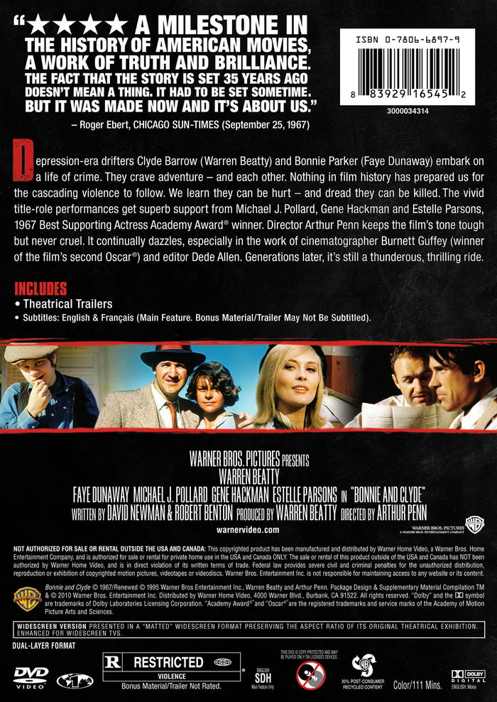 Bonnie and Clyde (DVD New Packaging) [DVD]