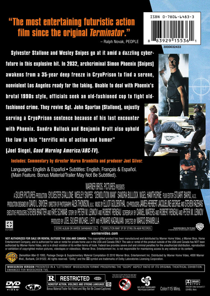 Demolition Man [DVD]