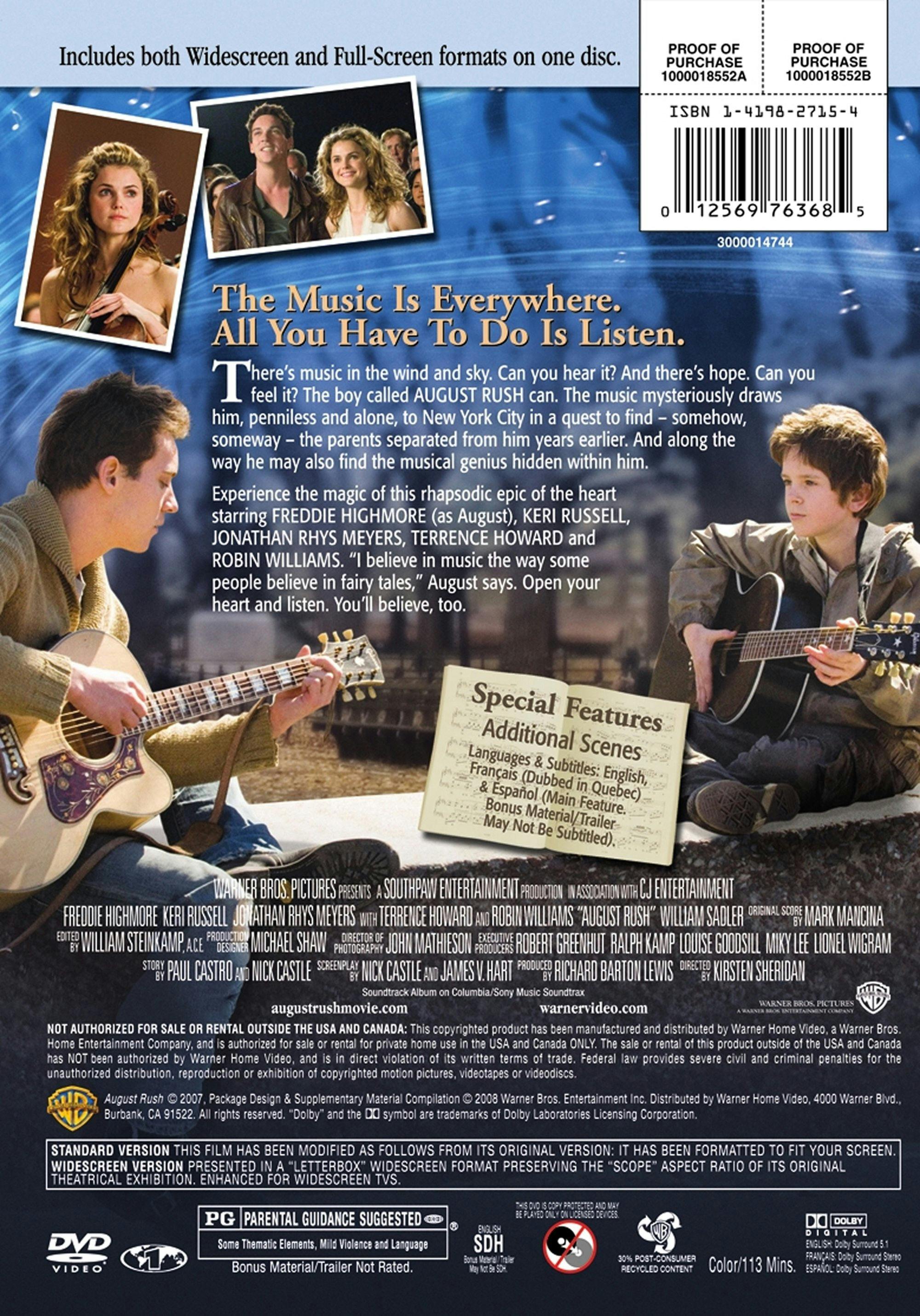 August Rush [DVD] – GRUV Entertainment