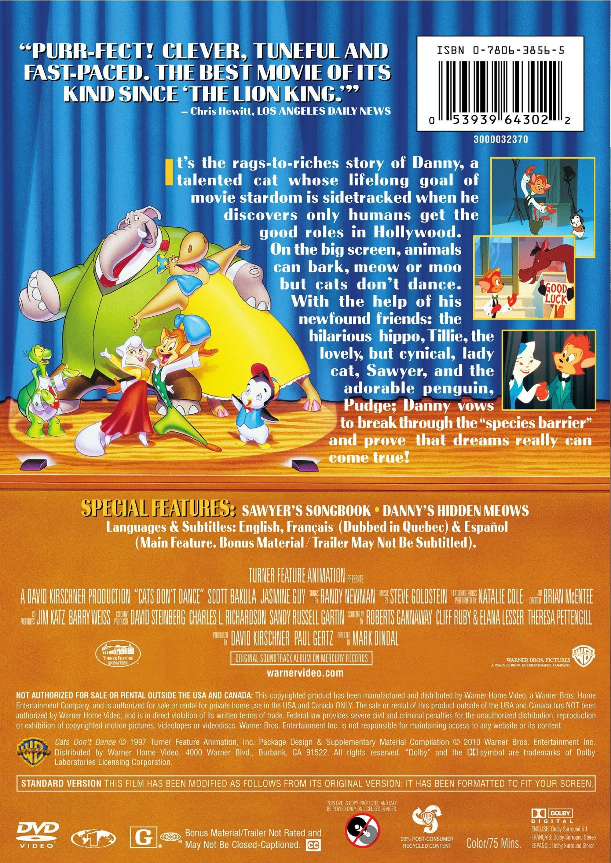 Cats Don't Dance [DVD] – GRUV Entertainment