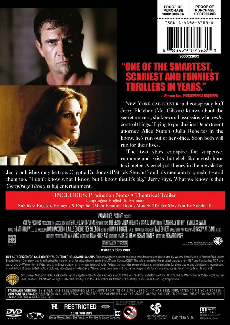 Conspiracy Theory [DVD]