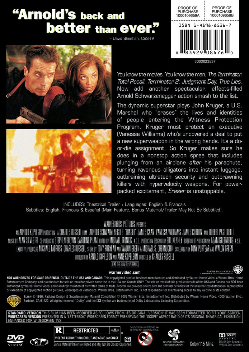Eraser (DVD New Packaging) [DVD]