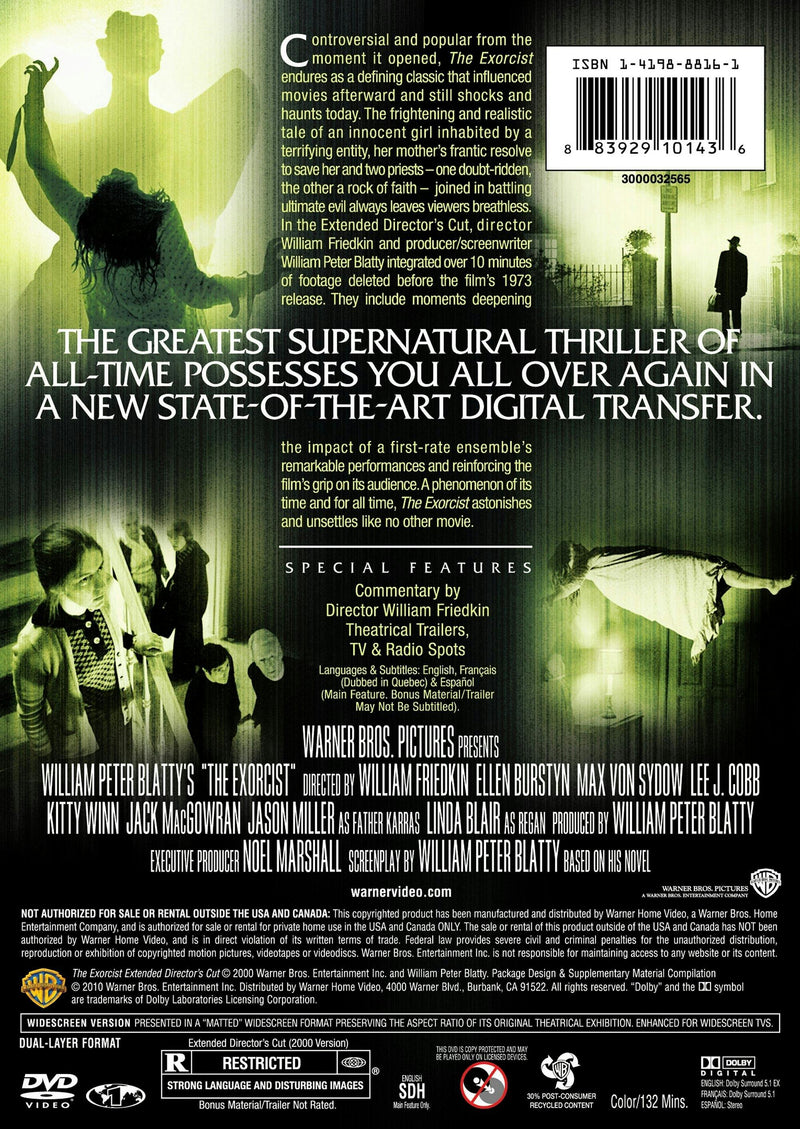 The Exorcist: Extended Director's Cut (DVD Director's Cut) [DVD]