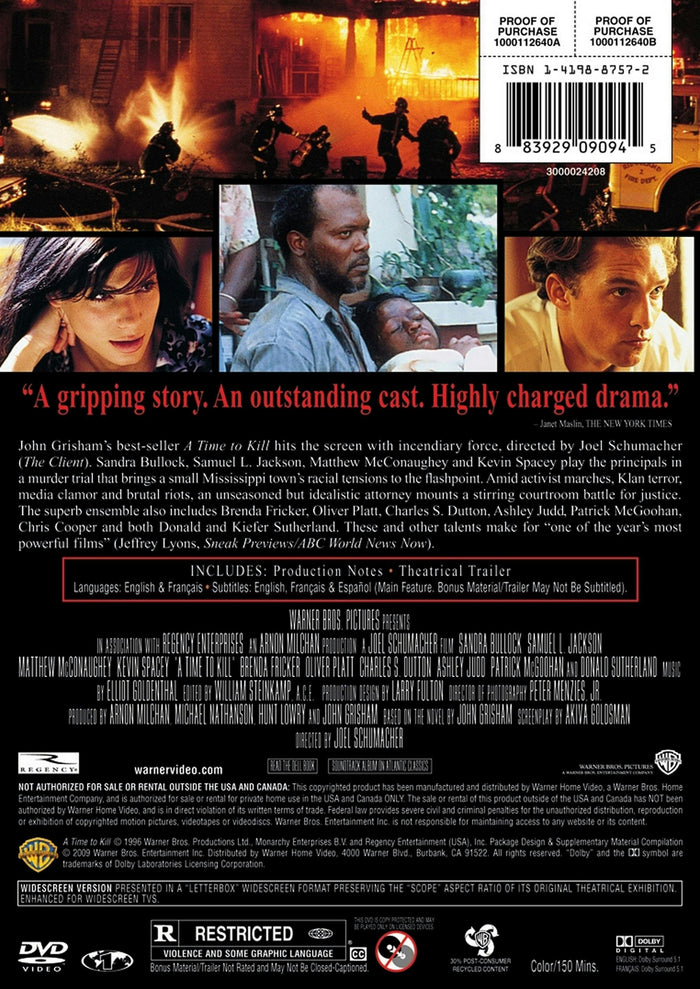 A Time to Kill (DVD New Packaging) [DVD]
