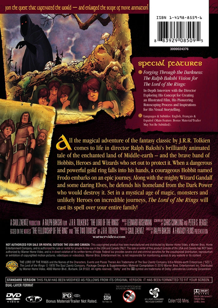 The Lord Of The Rings [DVD]