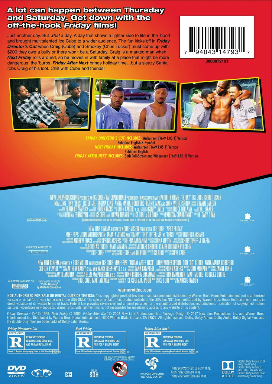 Friday/Next Friday/Friday After Next (DVD Triple Feature) [DVD]