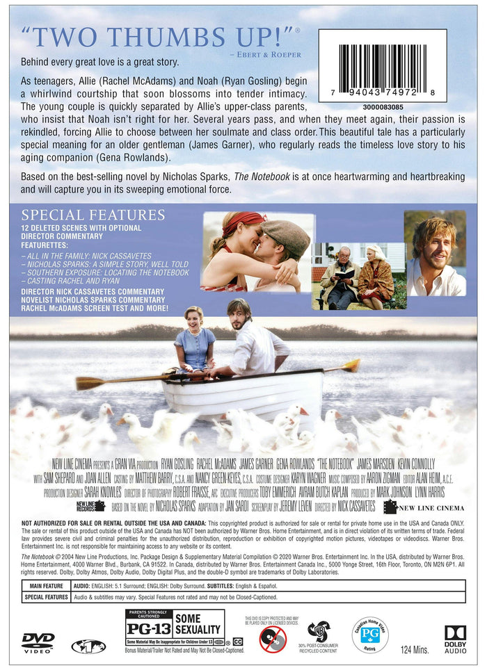The Notebook [DVD]