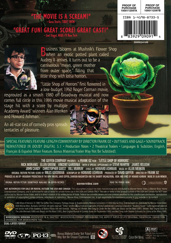 Little Shop Of Horrors [DVD]
