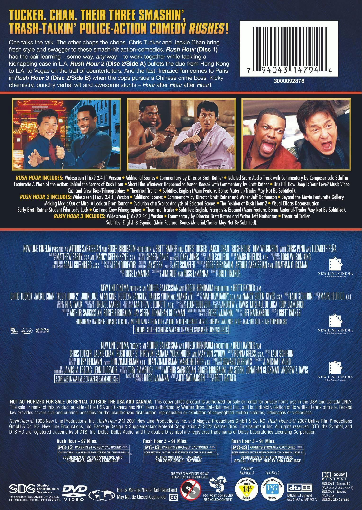Rush Hour Trilogy (DVD Triple Feature) [DVD] – GRUV Entertainment