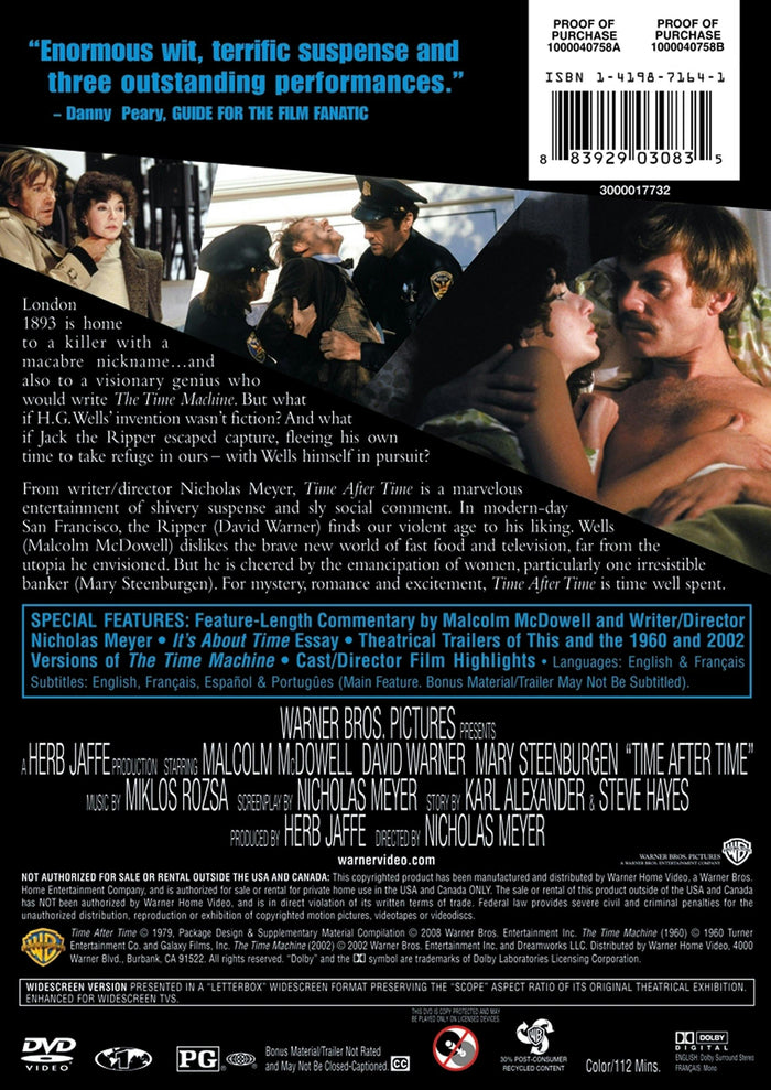 Time After Time [DVD]
