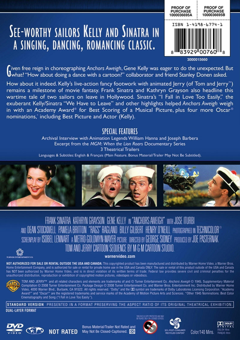 Anchors Aweigh [DVD]