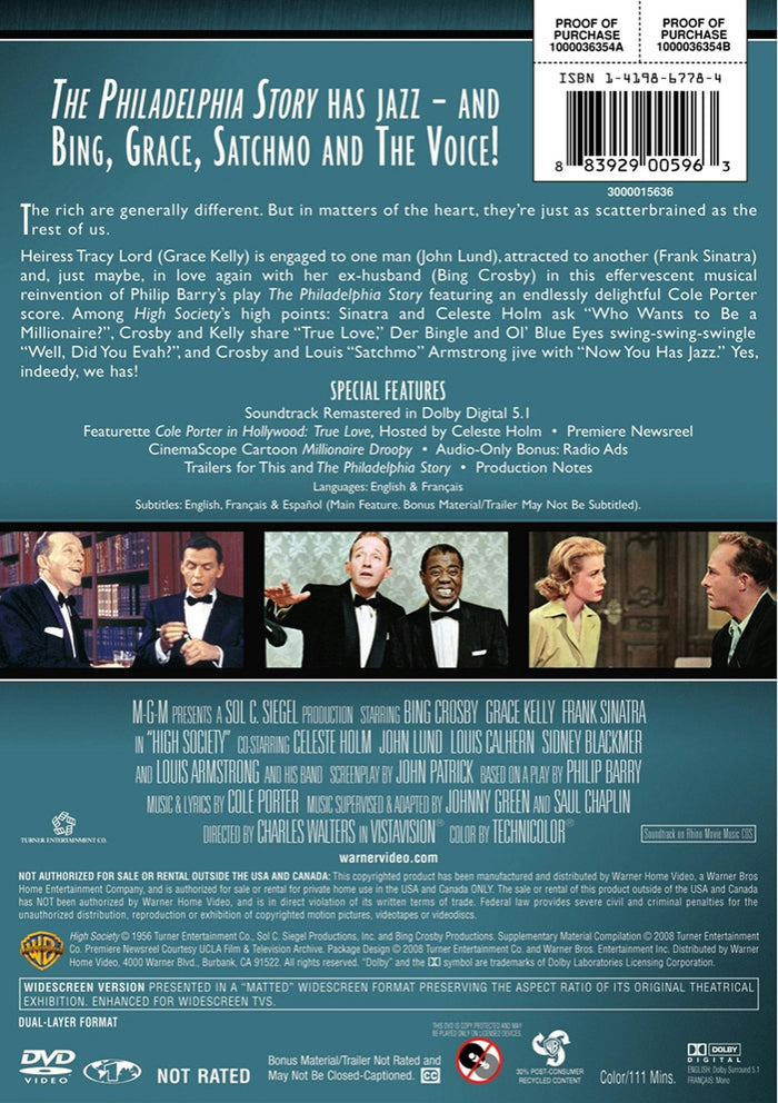 High Society [DVD]