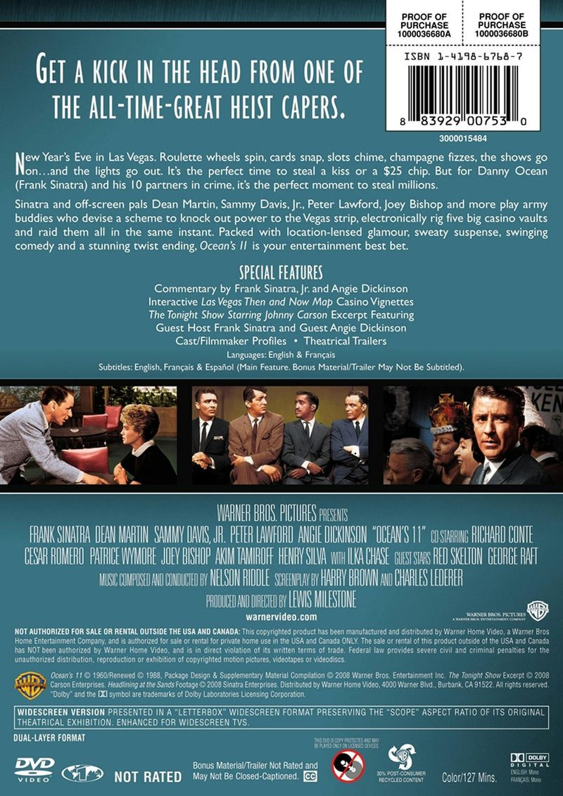 Ocean's 11 (DVD Widescreen) [DVD]