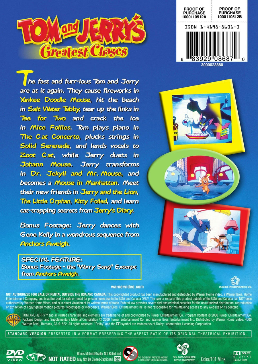 Tom and Jerry: Greatest Chases [DVD]