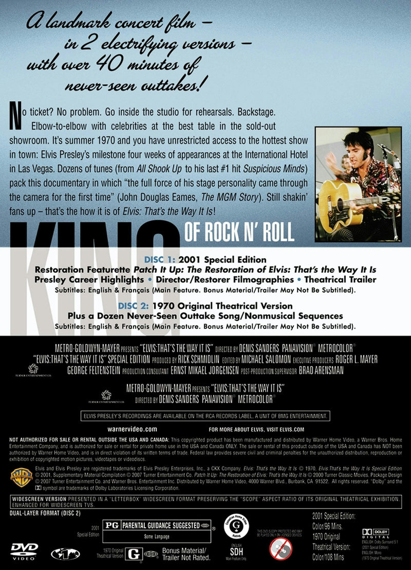 Elvis Presley: That's the Way It Is (Special Edition) [DVD]
