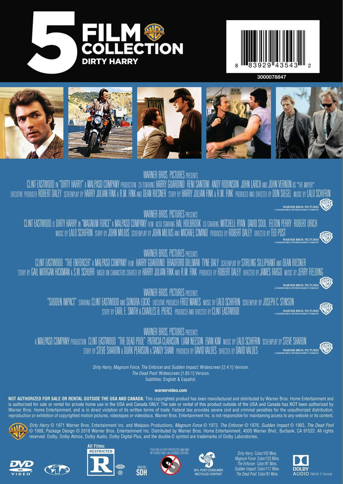 Dirty Harry Collection (Box Set) [DVD]