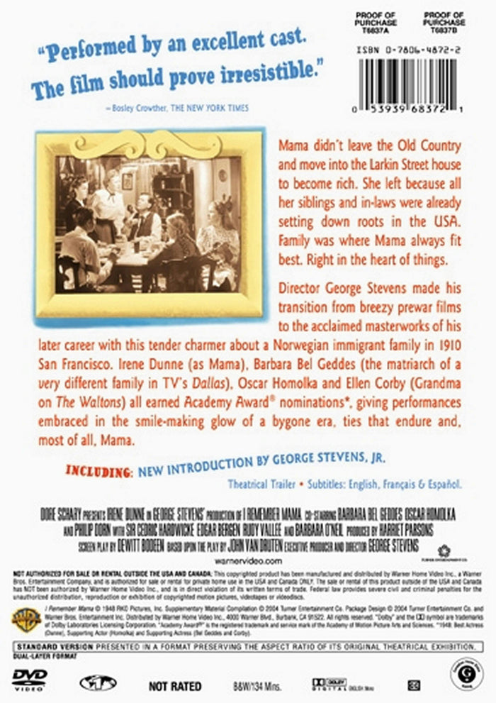 I Remember Mama [DVD]