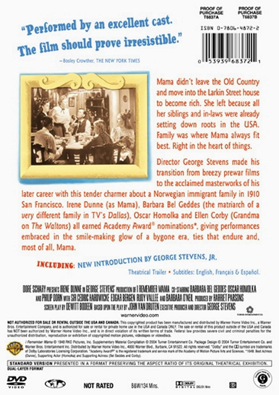 I Remember Mama [DVD]
