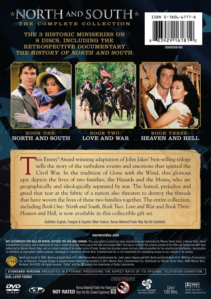 North and South: The Complete Series (Box Set) [DVD]