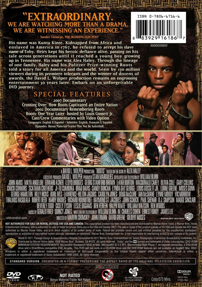 Roots: The Complete Original Series (30th Anniversary Edition) [DVD]