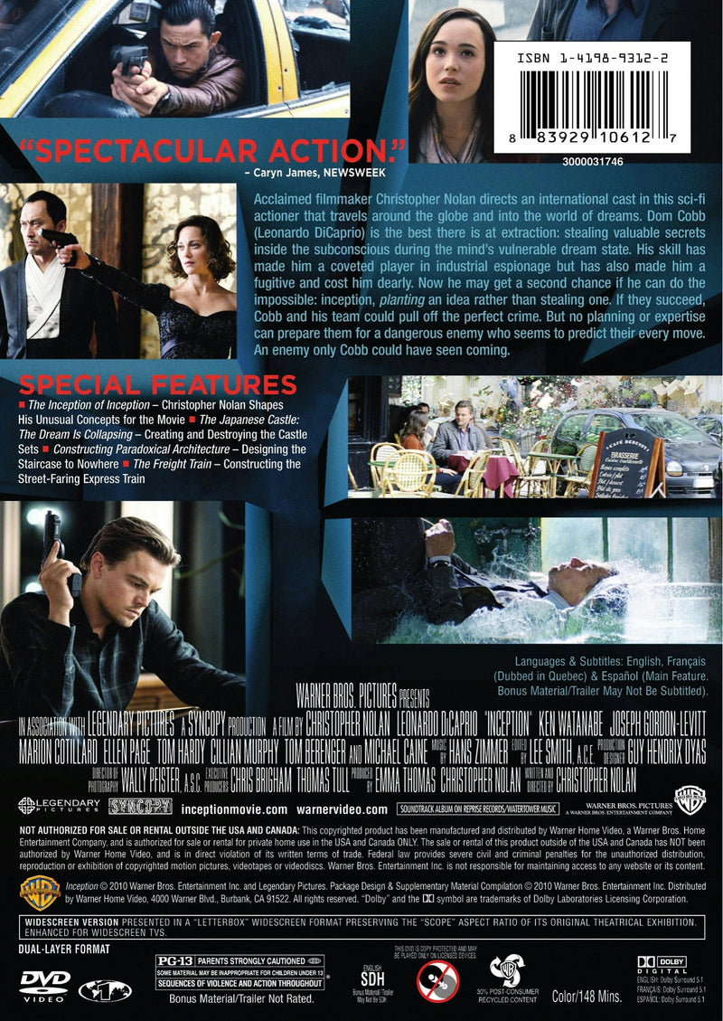 Inception [DVD]