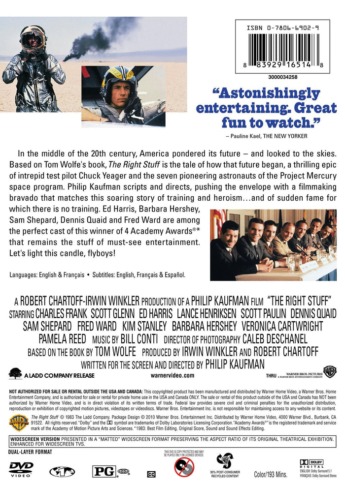 The Right Stuff [DVD]