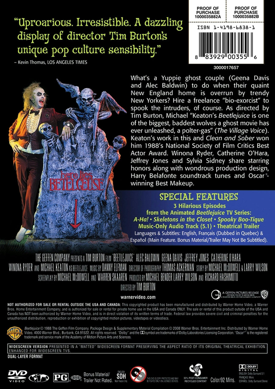 Beetlejuice (Deluxe Edition) [DVD]