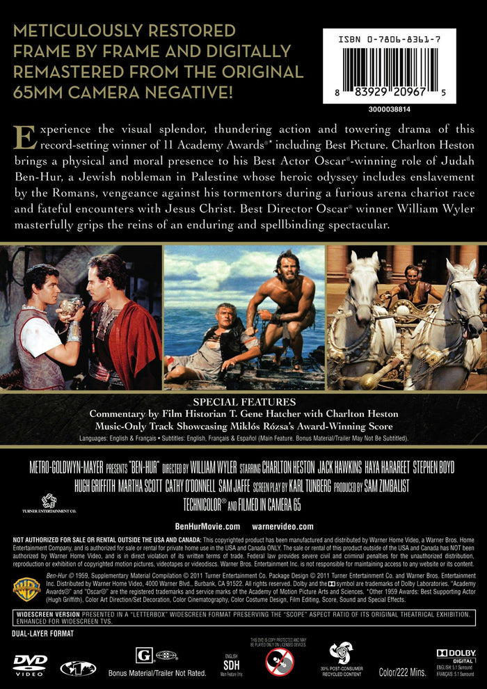 Ben-Hur (50th Anniversary Edition) [DVD]