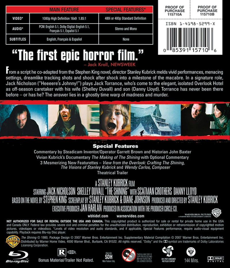 The Shining (Special Edition) [Blu-ray]