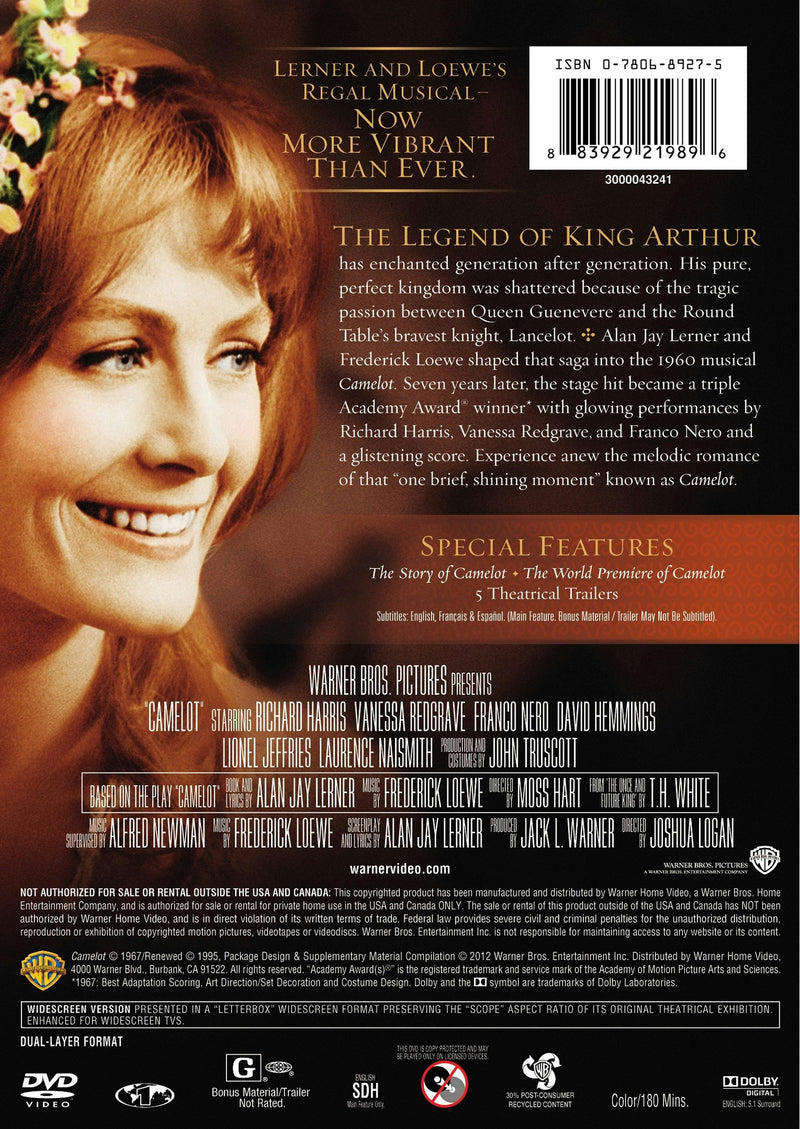 Camelot (45th Anniversary Edition) [DVD]
