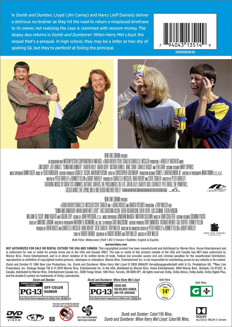 Dumb and Dumber/Dumb and Dumberer (DVD Double Feature) [DVD]