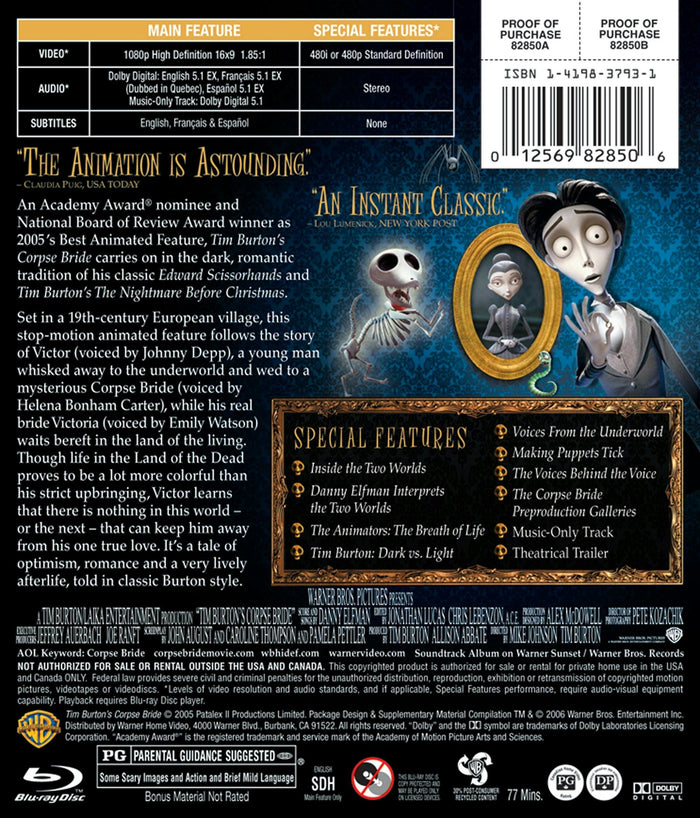Tim Burton's Corpse Bride [Blu-ray]